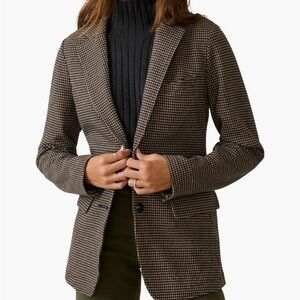 Faherty Men's Brown Houndstooth Jacket